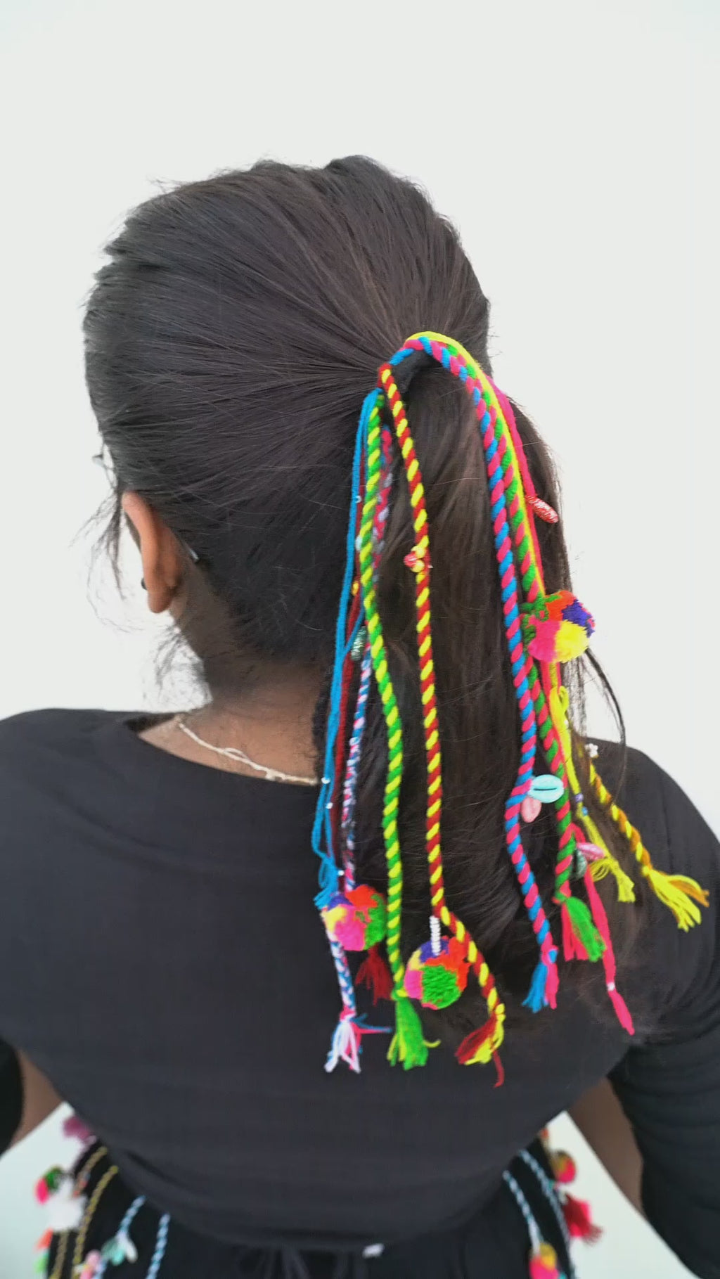 Navratri Boho Multicolor Festive Hair Accessory