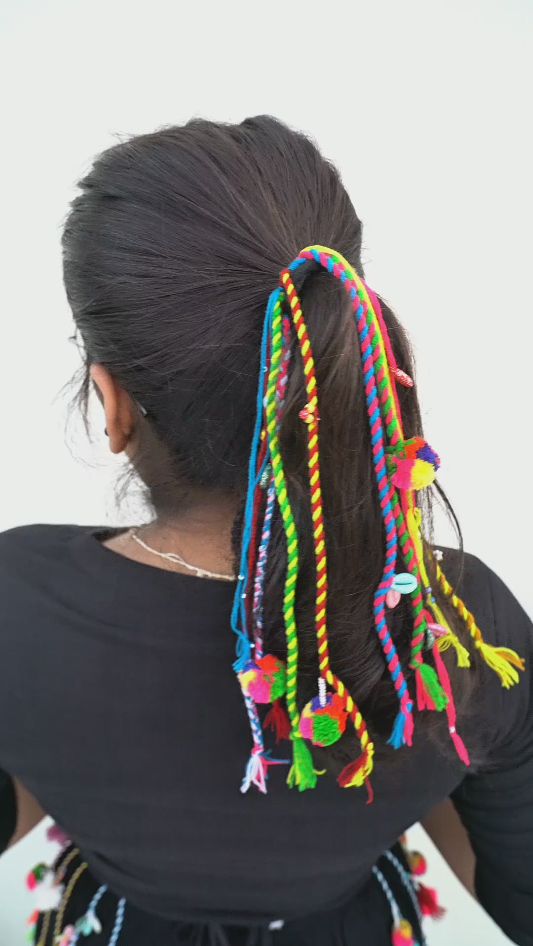 Navratri Boho Multicolor Festive Hair Accessory